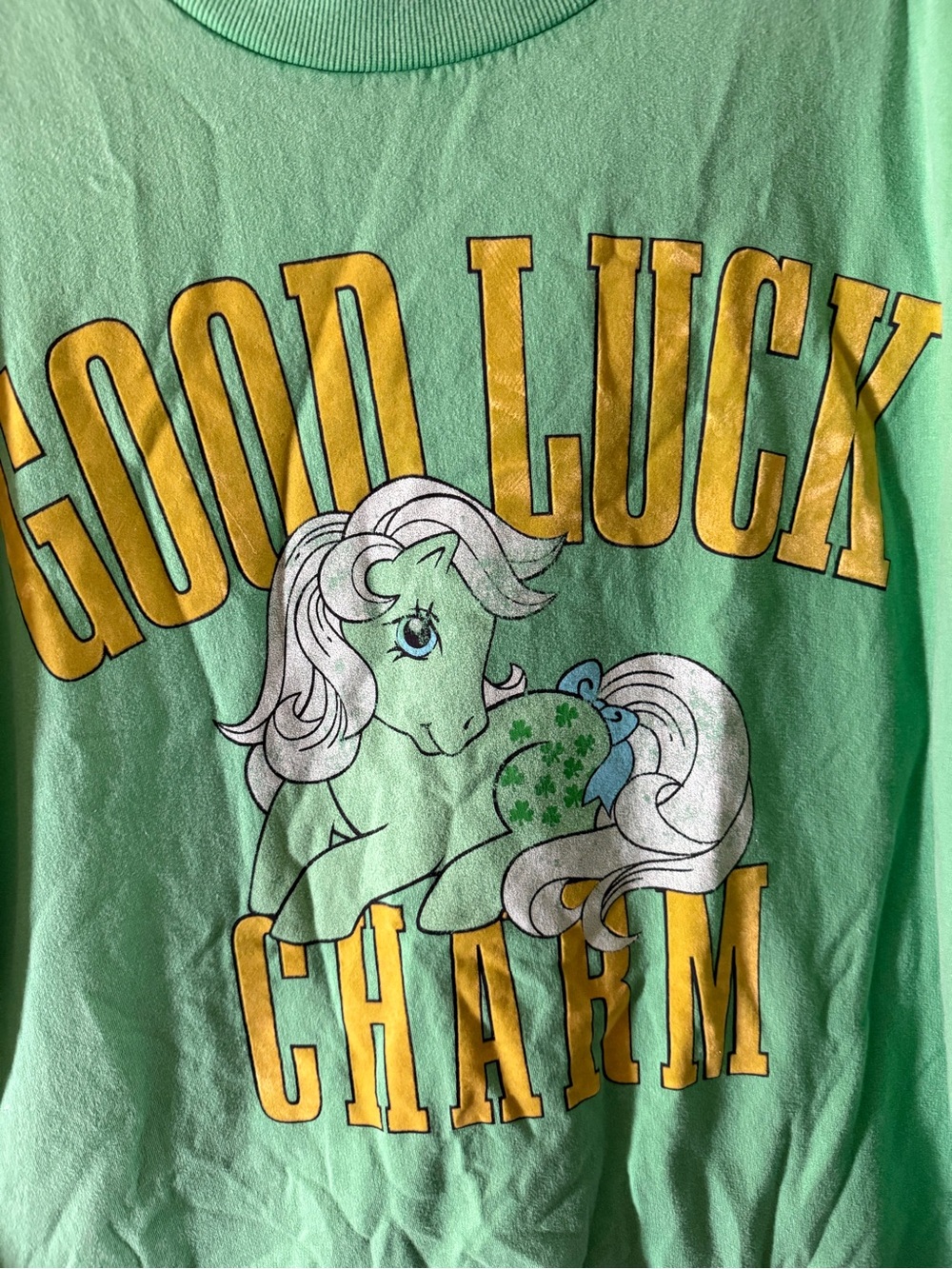 Retro My Little Pony, XXL, 100% cotton sweatshirt,  "Good Luck Charm